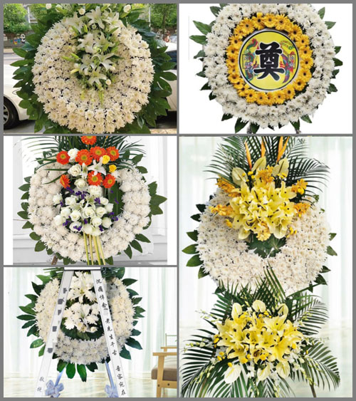 福建福州长乐市漳港街道新厝村花圈速递